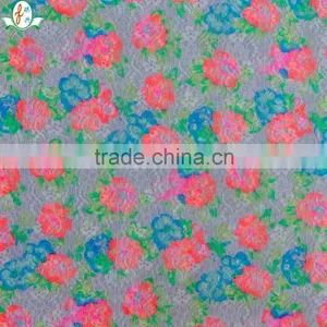 Spandex Nylon Luxury Roses Dress Lace Fabric thumbnail-1