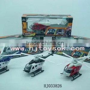 Alloy Helicopter Toy With Light,HJ033826 thumbnail-1