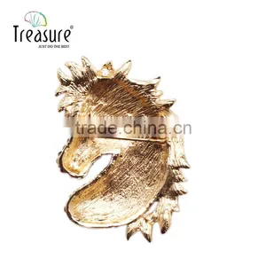 Costume Jewelry Rhinestone Boar Brooch, Zinc Alloy Brooch, Women and Men Brooch thumbnail-6