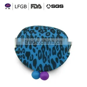China Cheap Leopard Silicone Coin Purse / Wallet Manufacturer thumbnail-3