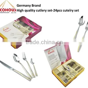 Factory Direct Qana Stainless Steel Cutlery Set With Mirror Polish thumbnail-3