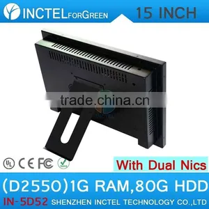 Latest Led All in One Desktop Computer With 5 Wire Gtouch 15 Inch 4: 3 6COM LPT 1G RAM 80G HDD Dual 1000Mbps Nics thumbnail-1