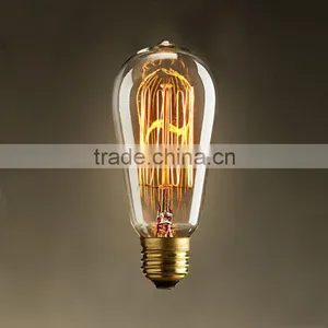 Hot Selling ST58 Cheap Edison Bulbs 40W E27 220V Edison Bulb Light thumbnail-1
