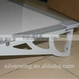 Wind Resistant Aluminum Polycarboante Door Canopy Porch Shelter Outdoor Patio Cover Awning Rain Protector 120 x 70 cm thumbnail-4
