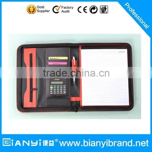 PU Leather Cover Material A4 Leather Portfolio thumbnail-1