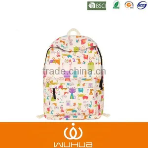 Cute Cat Print Children School Backpack With High Quality thumbnail-1