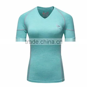 Four Colors Wholesale Fitness Clothing Women Sexy Yoga Wear Sports Running t Shirt thumbnail-5