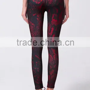 2016 Yoga Leggings Women's Fitness Pants Running Tights With Digital Printing Wholesale Clothing thumbnail-3