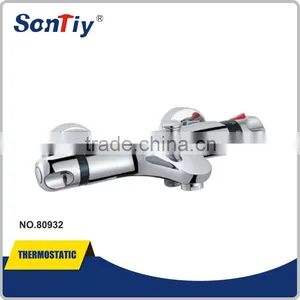 Single Lever Wall Mounted Thermostatic Bath Shower Mixer Tap thumbnail-5