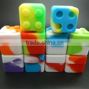 Silicone Non Stick Wax Oil Container Storage Jar, Square 30*30mm 7ml Silicone Container thumbnail-1