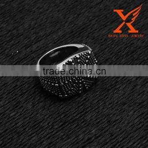 In Stock Stainless Steel 316L Punk Ring Engagement Ring Bike Silver Rings for Men thumbnail-4