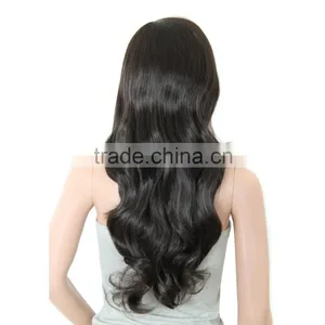 30inch Synthetic Wig Black Color Long Natural Wave Style on Promotion thumbnail-2