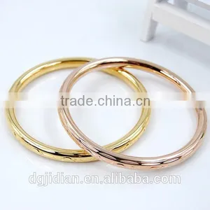 Stainless Steel Round Flat Engraved Bangle thumbnail-1