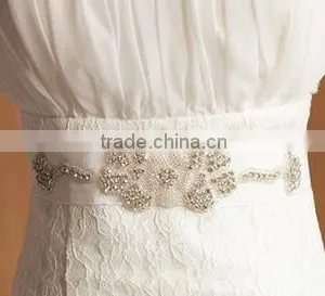 Fashion Design Bling Bling Decorative Crystal Rhinestone Applique For Bridal Sash WA013 thumbnail-4