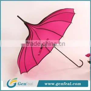 16k Ribs Ladies Vogue Pagoda Dome Umbrella Cost High Quality From China Supplier thumbnail-1