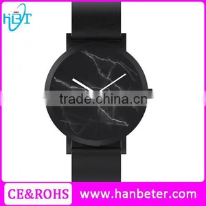 Top Quality Handcrafted Leather Watch Ladies Stainless Steel Marble Watch With Your Own Design thumbnail-1
