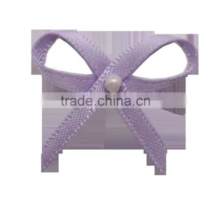 Princess Style Beautiful Bowknot Shape Set Beads Wholesale Satin Ribbon thumbnail-1