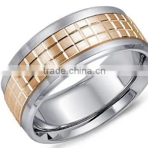 Classic Style Titanium Ring Hammer Surface Cobalt Men Ring Jewelry Factory Price thumbnail-6