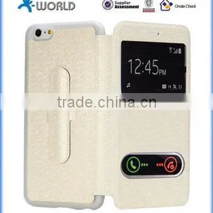 TPU Flip Case for IPhone 6S With Smart Window and Stand thumbnail-1