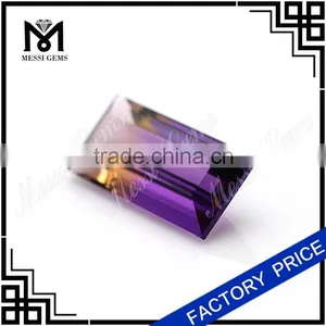 Best Selling Quartz Ametrine Baguette Cut Amethrine Gem For Jewelry thumbnail-3