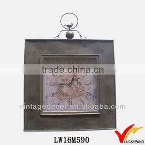 Leisure Handmade Eco-friendly Antique Metal Clock thumbnail-1