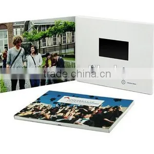 High Quality 2.4/ 2.8/4.3/5.0/7.0/10.1video Book/video Brochure /video Catalogue /lcd Video Wedding Invitation Card thumbnail-5