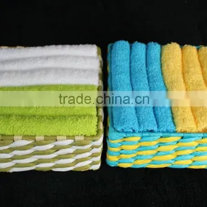 Egyptian Cotton Gift Towel ,Face Towel With Colorful Paper Basket thumbnail-1