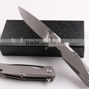 OEM TC4 Titanium Alloy Folding Knife With D2 Blades thumbnail-6