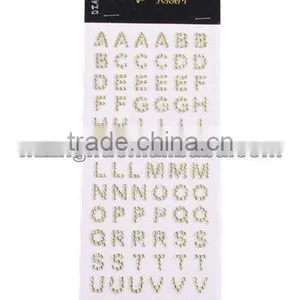 Crystal Rhinestone Letter Sticker thumbnail-1