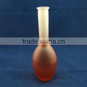 Long Neck Colored Vase, Painting Glass Flower Vase thumbnail-1