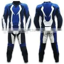 Perrini Fusion Motorcycle Riding Racing Leather Suit w/ Padding & Hump thumbnail-1