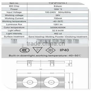 Led Grille Lamps Energy Saving thumbnail-5