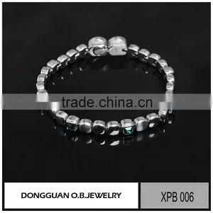Wholesale Price Charm Stainless Steel Jewelry, Bracelet Jewelry With Green Crystal thumbnail-1
