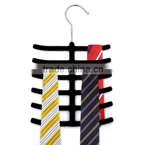 Velvet Hanger Collection Tie Hangers,Flocked Belt Rack thumbnail-4