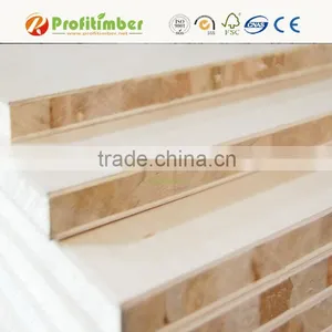 12mm 15mm 18mm 25mm Poplar Core Natural Wood Veneered Blockboard Block Board thumbnail-2