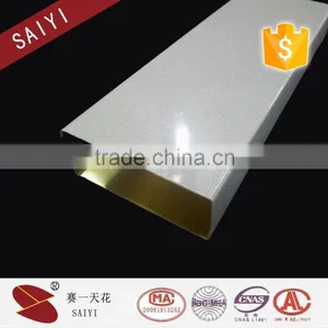 Baffle Aluminum Suspended Ceiling Tile 3D Wall Panel thumbnail-1