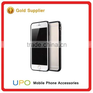 Flexible Soft Gel Tpu Bumper and Slim Transparent Hard PC Plastic Back Clear Case Cover for IPhone 6 6s thumbnail-2