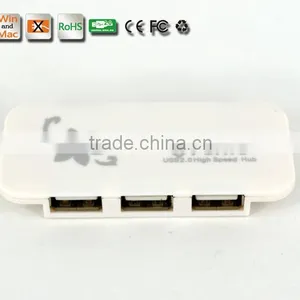 Hot Selling! Portable Slim Shape Low Cost USB2.0 Hub High Speed 4 Ports USB Hub for PC and Laptop thumbnail-5