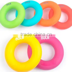 High Quality New Design Grip Strength Recovery Colorful Eco-friendly Silicone Massage Gripping Ring thumbnail-3
