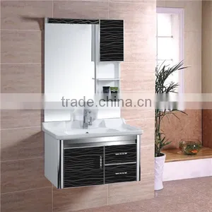 Easy Clean Modern Curved Bathroom Vanity thumbnail-1