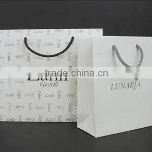 AEP 2013 New Fashion Milk White Paper Bag for Customized Logo thumbnail-1