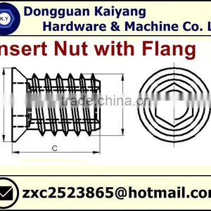 M6 Wood Insert Nut/ Insert Nut With Flange thumbnail-4