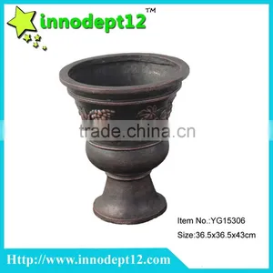 Large Garden Decoration Concrete Garden Flower Pots Wholesale. thumbnail-1