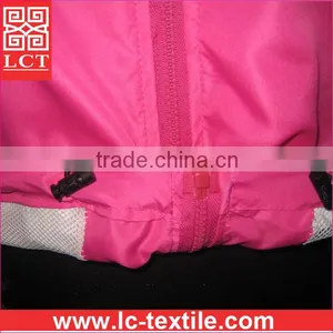 China OEM Factory Wholesale Custom Print Promotion Slim Fit Ladies Pink 201D Nylon Work Jacket With Elastic Waistband(LCTU0062) thumbnail-4
