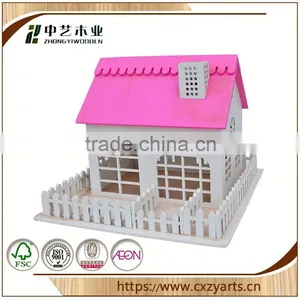 Hot Sale High Quality Stand China Factory Lovely Custom New Design Wooden Bird Houses thumbnail-3