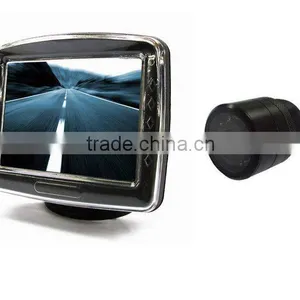 Car Parking System 3.5 Inch Rearview Mirror TFT LCD Monitor With Night View Camera. thumbnail-1