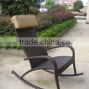 Garden Rattan Rocking Chair For Sale thumbnail-2