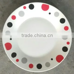 Cheap Porcelain Custom Dinner Plates , Ceramic Microwave Dish Plate , Restaurant Ceramic Plates Dishes thumbnail-1