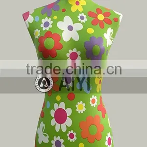 Wholesale Flower Water Transfer 1/2 Torso Mannequin thumbnail-1