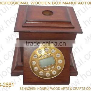 Customized Antique Wood Craft for Phone Stand thumbnail-1